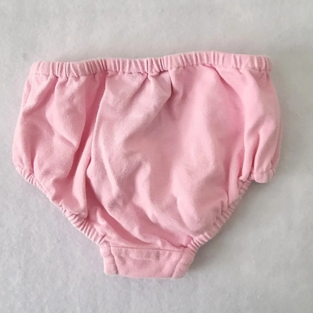 Ralph Lauren Diaper Cover‎ Girls 18 Months Pink Cotton Bottom Preppy
